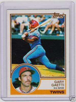 Gary Gaetti 1983 Topps Rookie Card #431