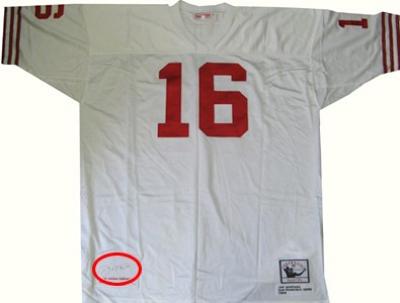 Joe Montana autographed San Francisco 49ers Mitchell & Ness authentic throwback jersey #11/20