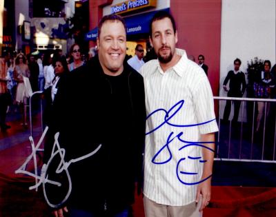 Kevin James & Adam Sandler autographed I Now Pronounce You Chuck and Larry 8x10 photo
