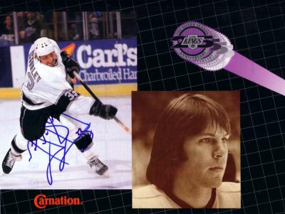 Marty McSorley autographed Los Angeles Kings calendar photo