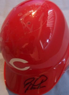 Barry Larkin autographed Cincinnati Reds mini batting helmet