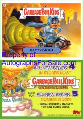 Garbage Pail Kids Series 5 2005 promo card (Batty Brad)