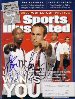 Landon Donovan & DaMarcus Beasley autographed 2006 US Soccer World Cup Sports Illustrated