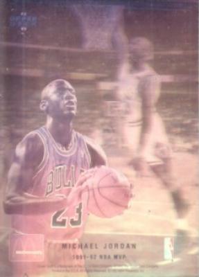 Michael Jordan 1992-93 Upper Deck McDonald's hologram card