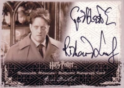 Richard Leaf Harry Potter certified autograph Dawlish card