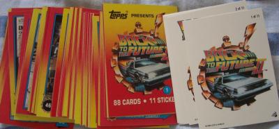 Back to the Future 2 Topps 88 card set with 11 stickers