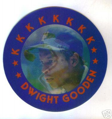 Dwight Gooden 1986 Sportflics Magic Motion jumbo disc