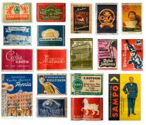 Matchboxes; Scandinavian vintage matchboxes
