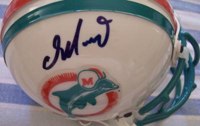 Dan Marino autographed Miami Dolphins authentic throwback mini helmet