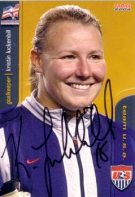 Kristin Luckenbill autographed 2004 U.S. Soccer card