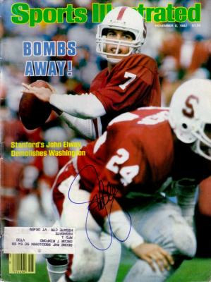John Elway autographed Stanford Cardinal 1982 Sports Illustrated