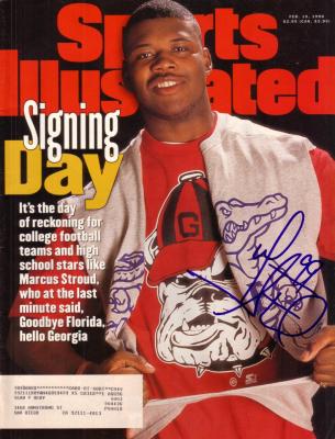 Marcus Stroud autographed Georgia Sports Illustrated