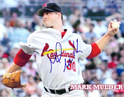 Mark Mulder autographed St. Louis Cardinals 8x10 photo