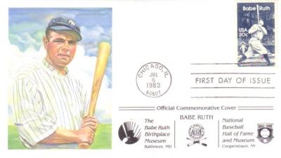 Babe Ruth 1983 Commemorative First Day Cover