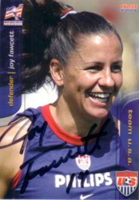 Joy Fawcett autographed 2004 U.S. Soccer card