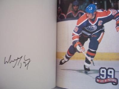 Wayne Gretzky autographed 99 My Life in Pictures coffee table softcover book