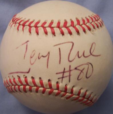Jerry Rice autographed AL baseball