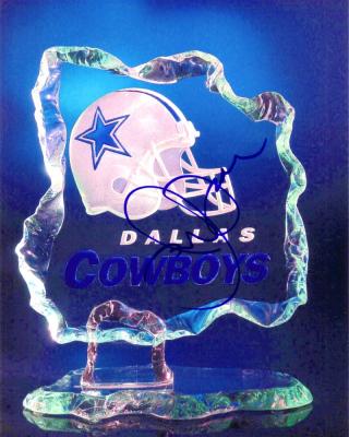 Jerry Jones autographed Dallas Cowboys logo 8x10 photo