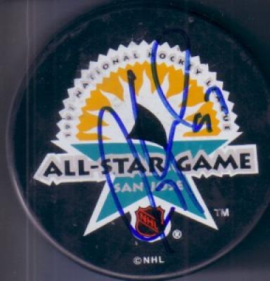 Jeremy Roenick autographed 1997 NHL All-Star Game puck