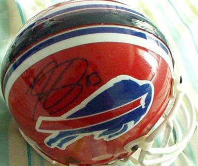 Lee Evans autographed Buffalo Bills authentic mini helmet