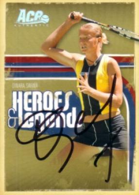 Dinara Safina autographed 2006 Ace Authentic tennis card