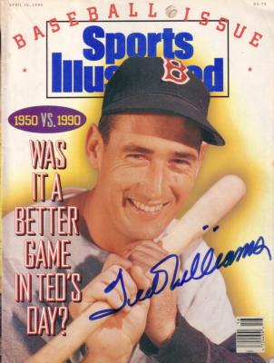 Ted Williams autographed Boston Red Sox 1990 Sports Illustrated