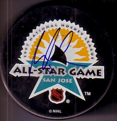 Martin Brodeur autographed 1997 NHL All-Star Game puck