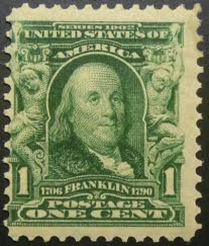 1903 B. Franklin Stamp
