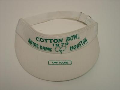 1979 Cotton Bowl visor (Joe Montana Notre Dame Chicken Soup Game)