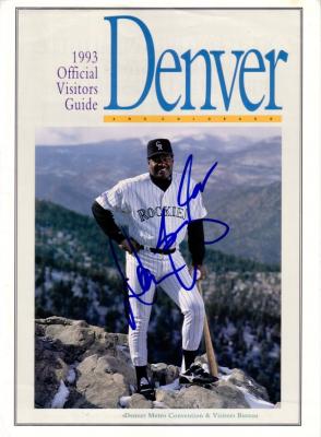 Don Baylor autographed Colorado Rockies 1993 magazine cover