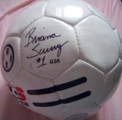 Briana Scurry autographed US Soccer logo size 5 ball