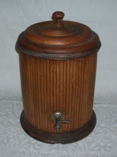 Antique Primitive Wood Water Cooler or Dispenser