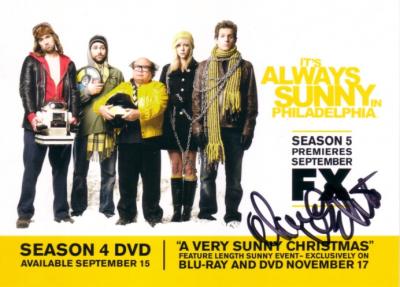 Danny DeVito autographed It's Always Sunny in Philadelphia 5x7 photo card