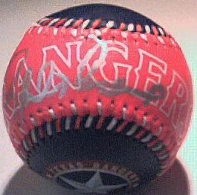 Rafael Palmeiro autographed Texas Rangers baseball
