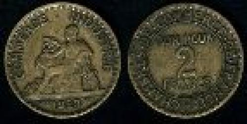 2 francs; Year: 1920-1927; (km 877)