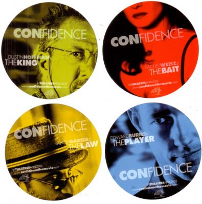 Confidence movie promo sticker set (4)