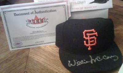 Willie McCovey autographed San Francisco Giants authentic game model cap