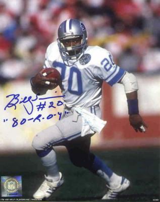 Billy Sims autographed Detroit Lions 8x10 photo
