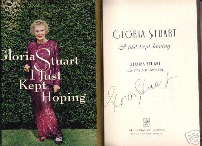 Gloria Stuart autographed I Just Kept Hoping book
