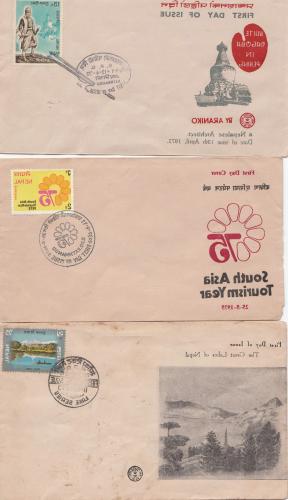 colletion of 100 pcs first day covers of nepal