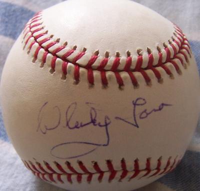 Whitey Ford autographed MLB baseball