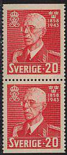 King Gustaf V birthday booklet pair; Year: 1943