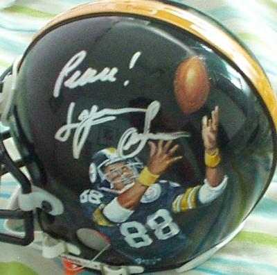 Lynn Swann autographed Pittsburgh Steelers mini helmet painted by Jolene Jessie (1/1)