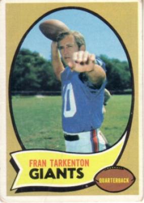 Fran Tarkenton 1970 Topps card #80 Very Good