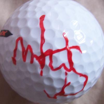 Mark Wahlberg autographed golf ball