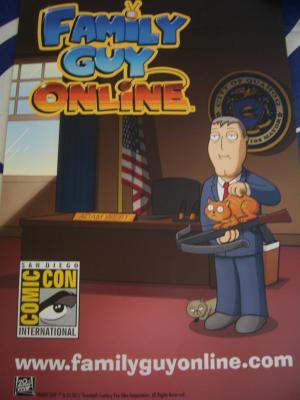 Adam West Family Guy Online 2011 Comic-Con promo poster
