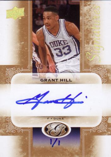 2011 UD ALL TIME GREATS AUTO GRANT HILL 1/1