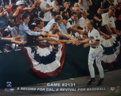 Cal Ripken autographed Baltimore Orioles 2131 16x20 poster size photo
