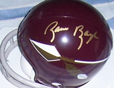 Sammy Baugh autographed Washington Redskins mini helmet