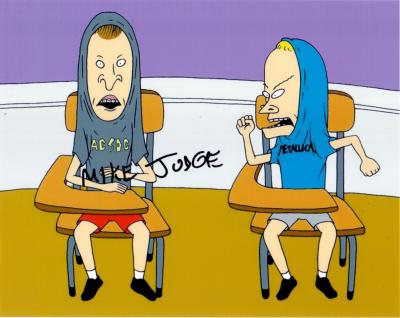 Mike Judge autographed Beavis and Butt-Head 8x10 photo